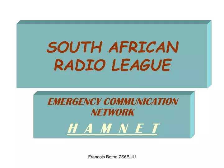 south african radio league