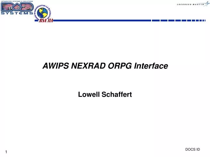 awips nexrad orpg interface