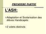 PREMIERE PARTIE - slide 1