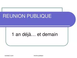 reunion publique