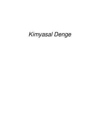 kimyasal denge