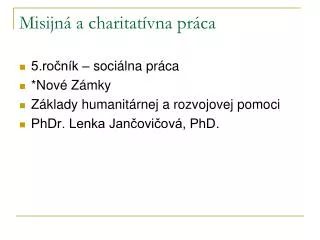 misijn a charitat vna pr ca