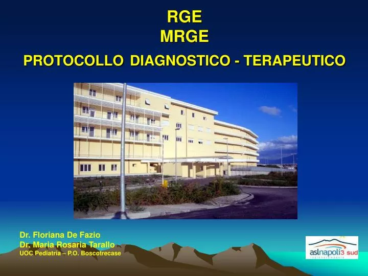 rge mrge protocollo diagnostico terapeutico