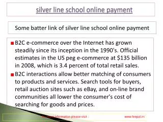 Payment view about silver line school online payment