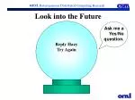 Look into the Future - slide 1