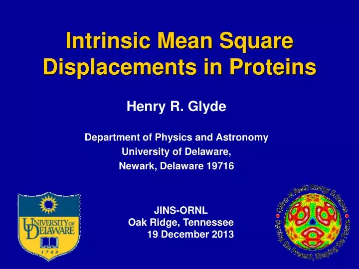 intrinsic mean square displacements in proteins