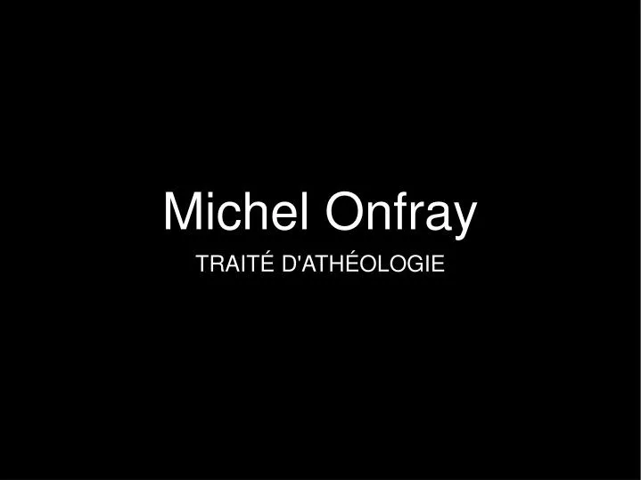 michel onfray