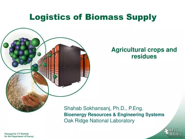 logistics of biomass supply