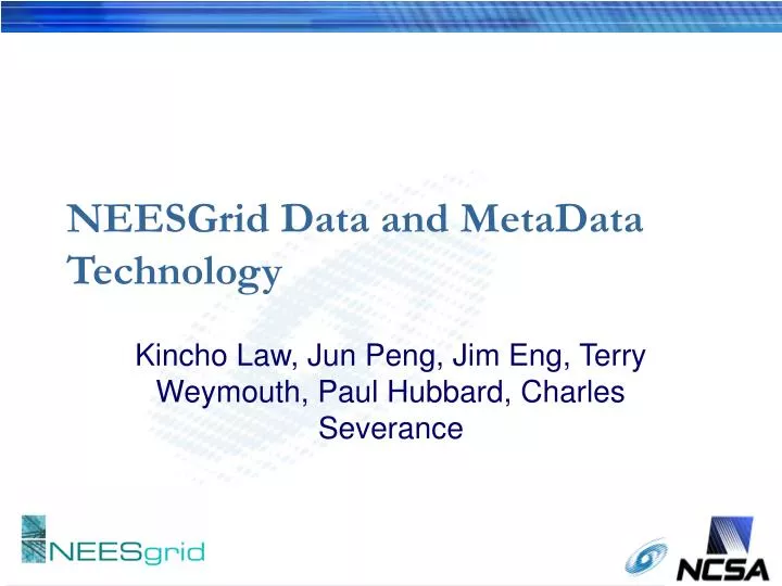 neesgrid data and metadata technology
