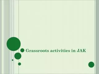 Grassroots activities in JAK