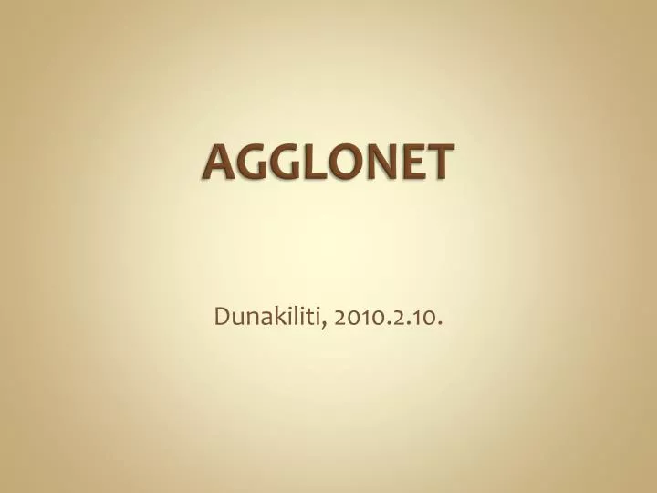 agglonet
