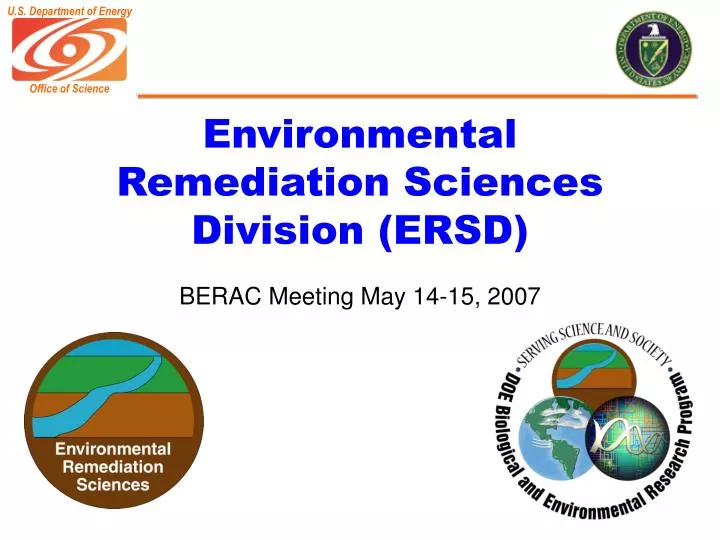 environmental remediation sciences division ersd
