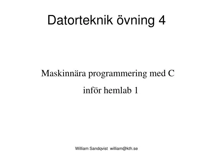 datorteknik vning 4