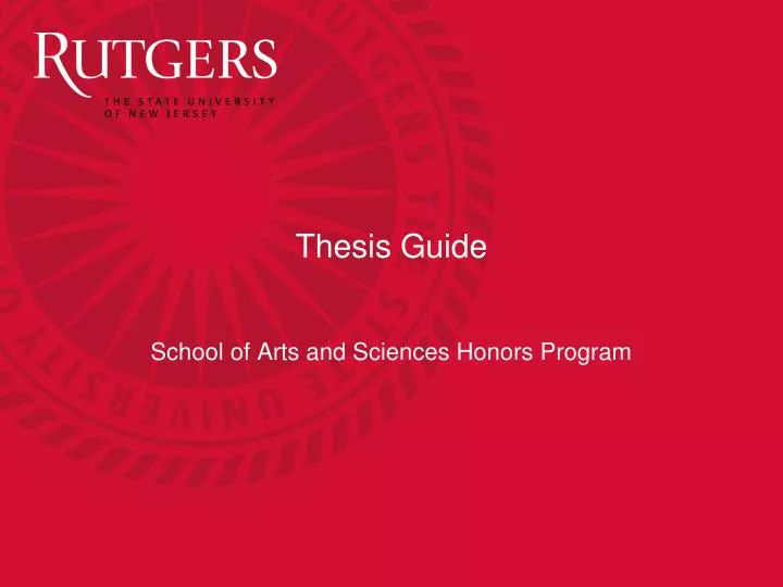 thesis guide
