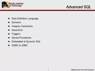 advanced sql