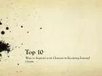 Top 10 - slide 1