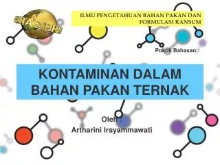 kontaminan dalam bahan pakan ternak