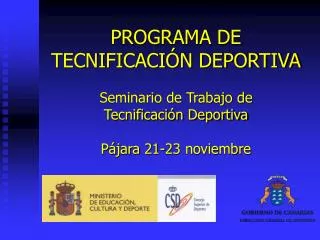 programa de tecnificaci n deportiva