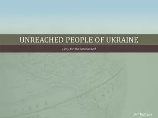 Unreached People of Ukraine