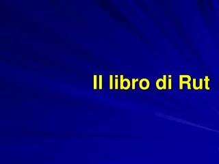 il libro di rut