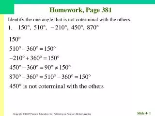 Homework, Page 381