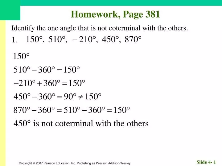 homework page 381