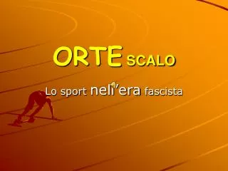 orte scalo