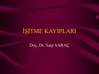 tme kayiplari