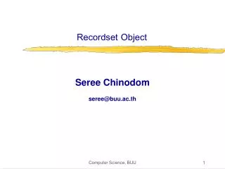 recordset object