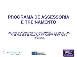 programa de assessoria e treinamento