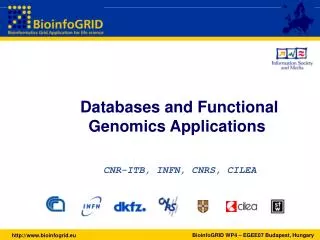 Databases and Functional Genomics Applications