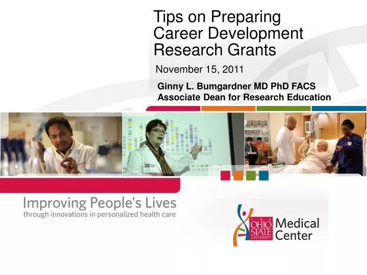 tips on preparing career development research grants