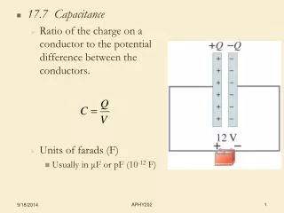 17.7 Capacitance