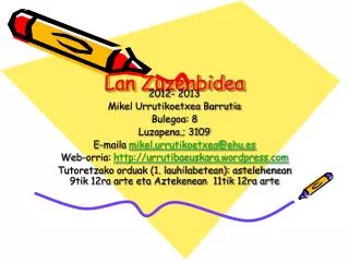 lan zuzenbidea
