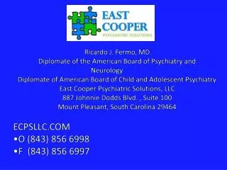 Ricardo J. Fermo, MD Diplomate of the American Board of Psychiatry and Neurology            