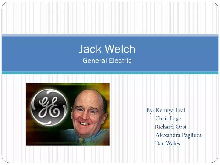 jack welch general electric