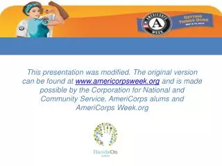 Introductions &amp; AmeriCorps Week Goals