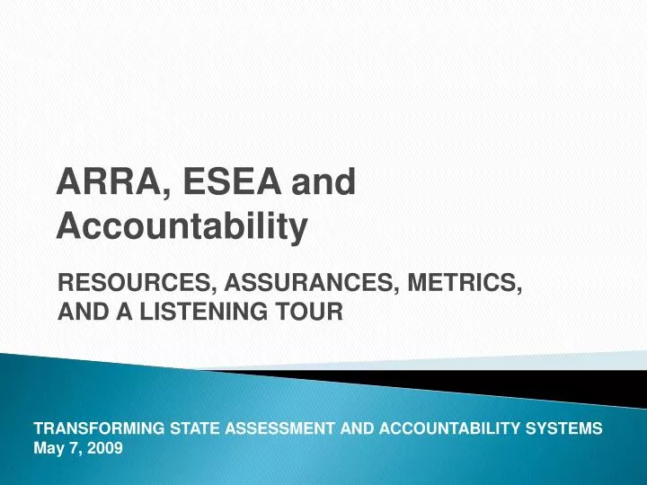 arra esea and accountability