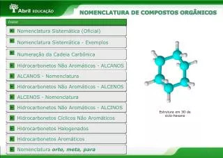 nomenclatura de compostos org nicos