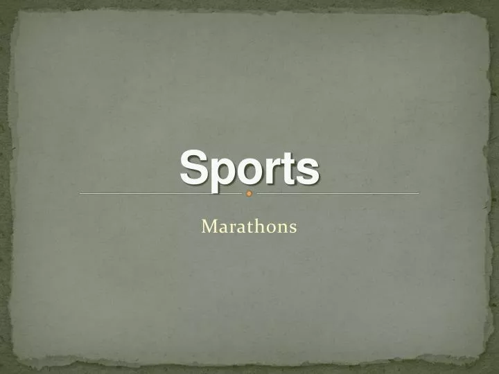 sports