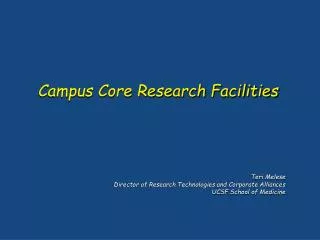 Campus Core Research Facilities