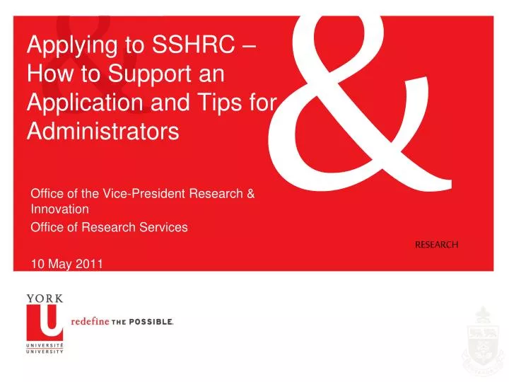 applying to sshrc how to support an application and tips for administrators