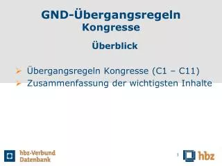gnd bergangsregeln kongresse
