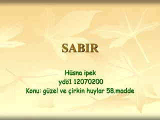 sabir