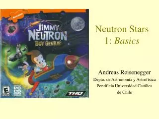 Neutron Stars 1: Basics