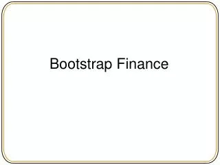 Bootstrap Finance