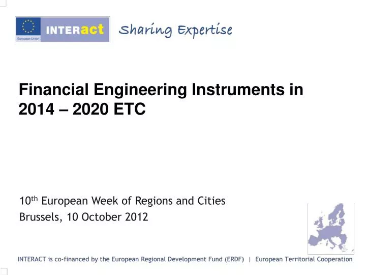 financial engineering instruments in 2014 2020 etc