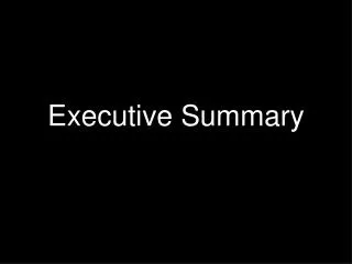 Executive Summary