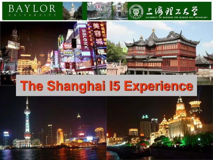 the shanghai i5 experience