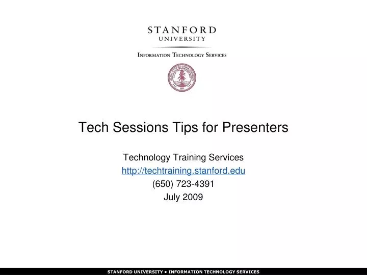tech sessions tips for presenters